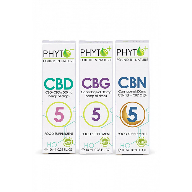 Triple 5 Power Pack CBD 5% + CBG 5% + CBN 5%