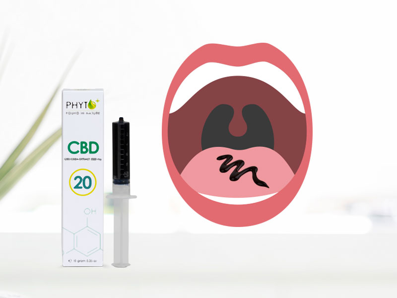 Como se toma o extrato de CBD sublingualmente?