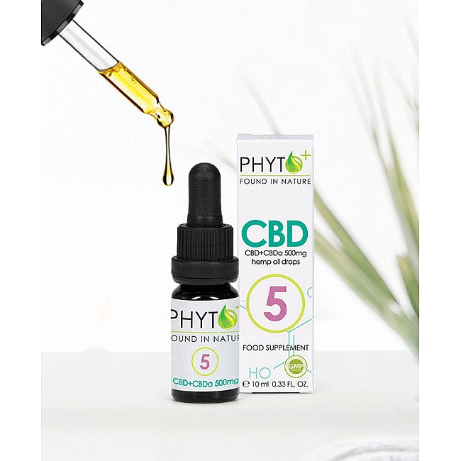 L'huile de CBD Gouttes 500mg | formule moyenne