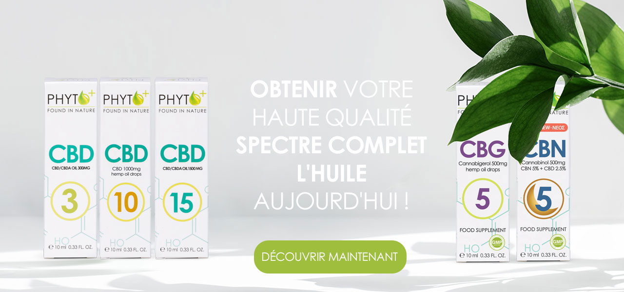 Produits à base d'huile de CBD à spectre complet de PHYTO+